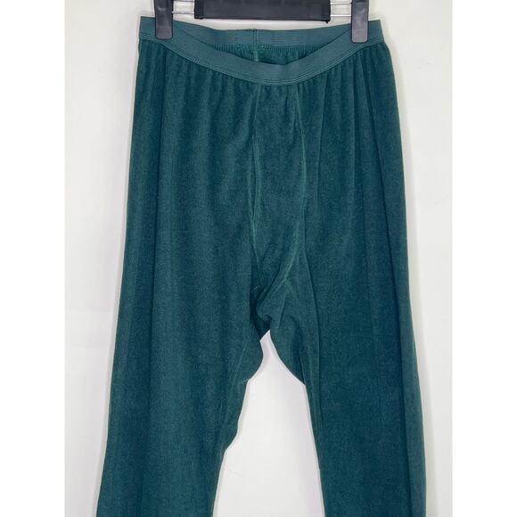 Patagonia Vintage USA Capilene Fleece Thermal Base Layer Bottom Hunter Green XL - Picture 2 of 9